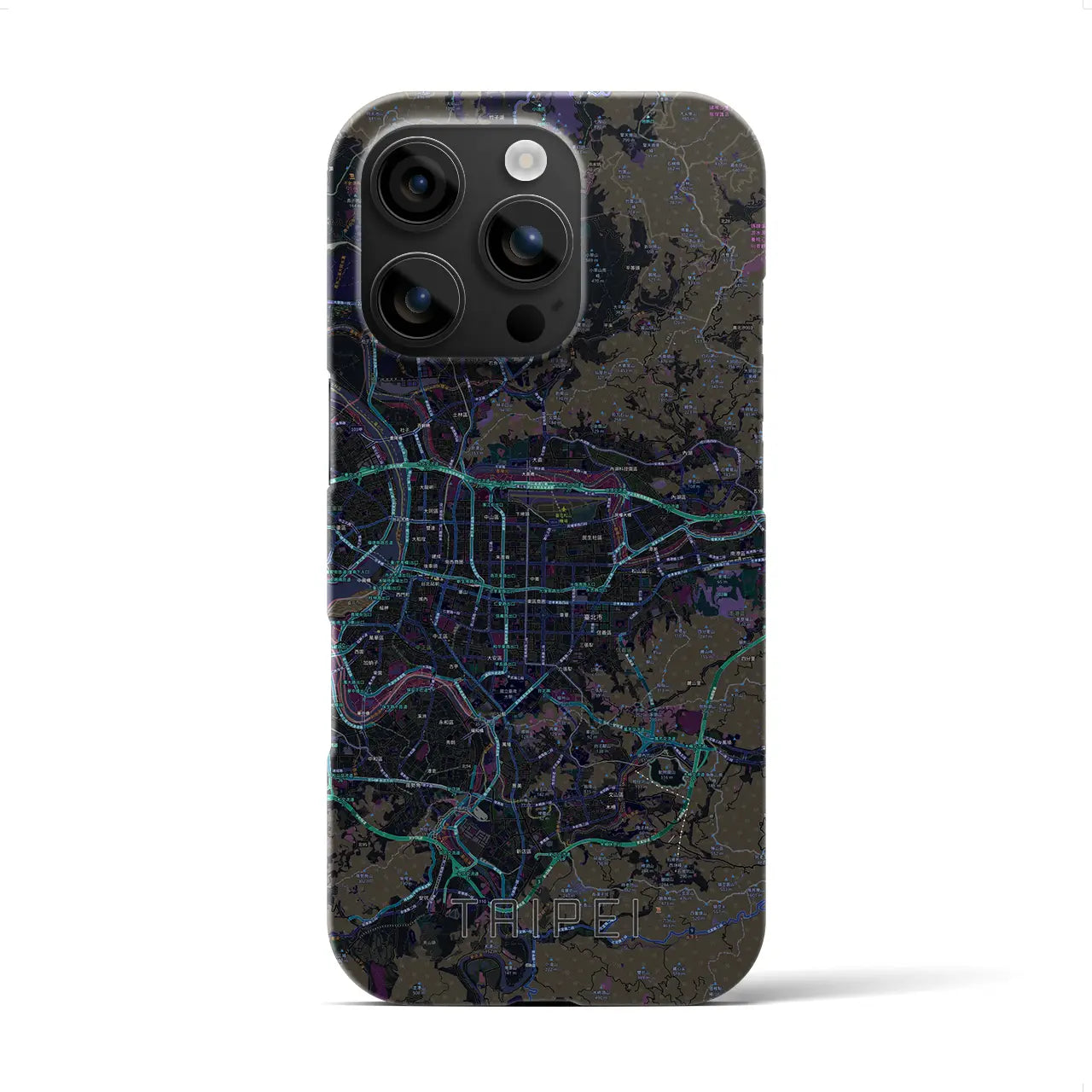 【台北(台湾)】地図柄iPhoneケース(バックカバータイプ)