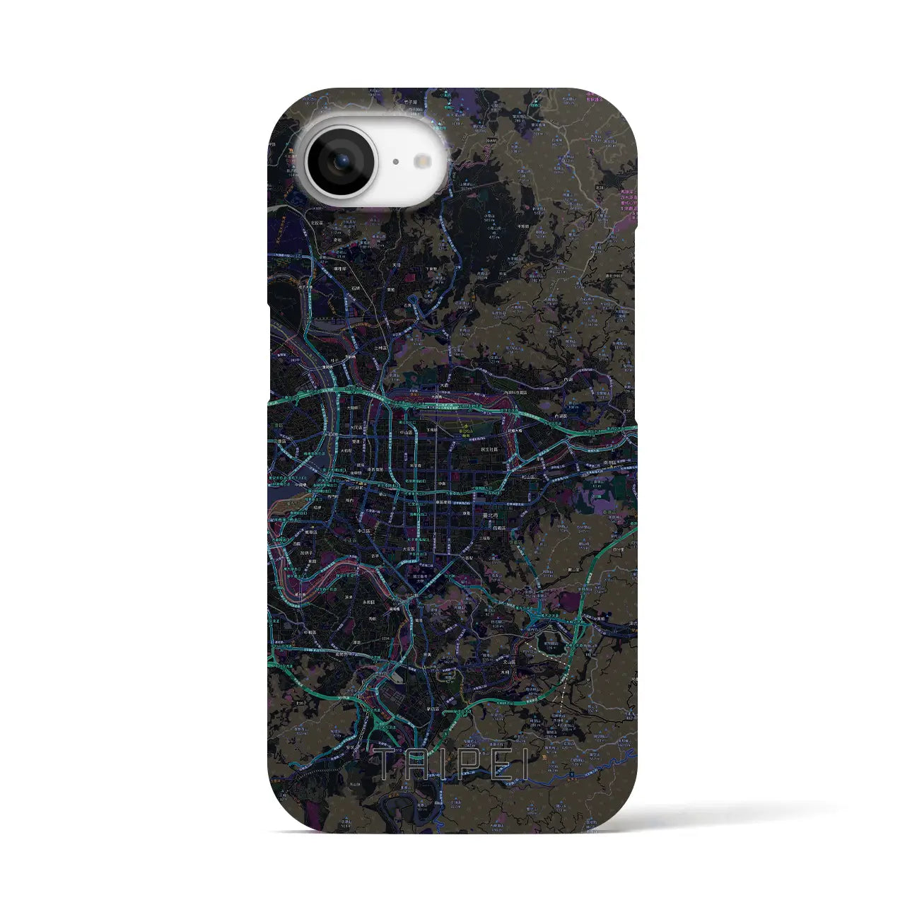 【台北(台湾)】地図柄iPhoneケース(バックカバータイプ)