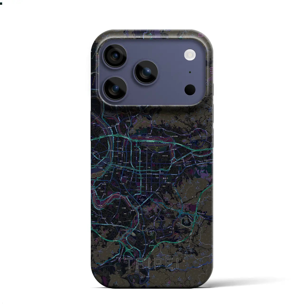 【台北(台湾)】地図柄iPhoneケース(バックカバータイプ)