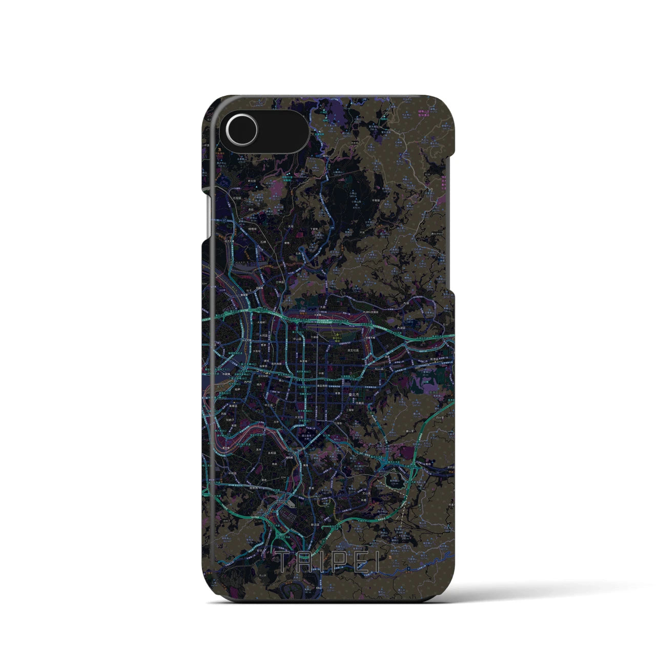 【台北(台湾)】地図柄iPhoneケース(バックカバータイプ)