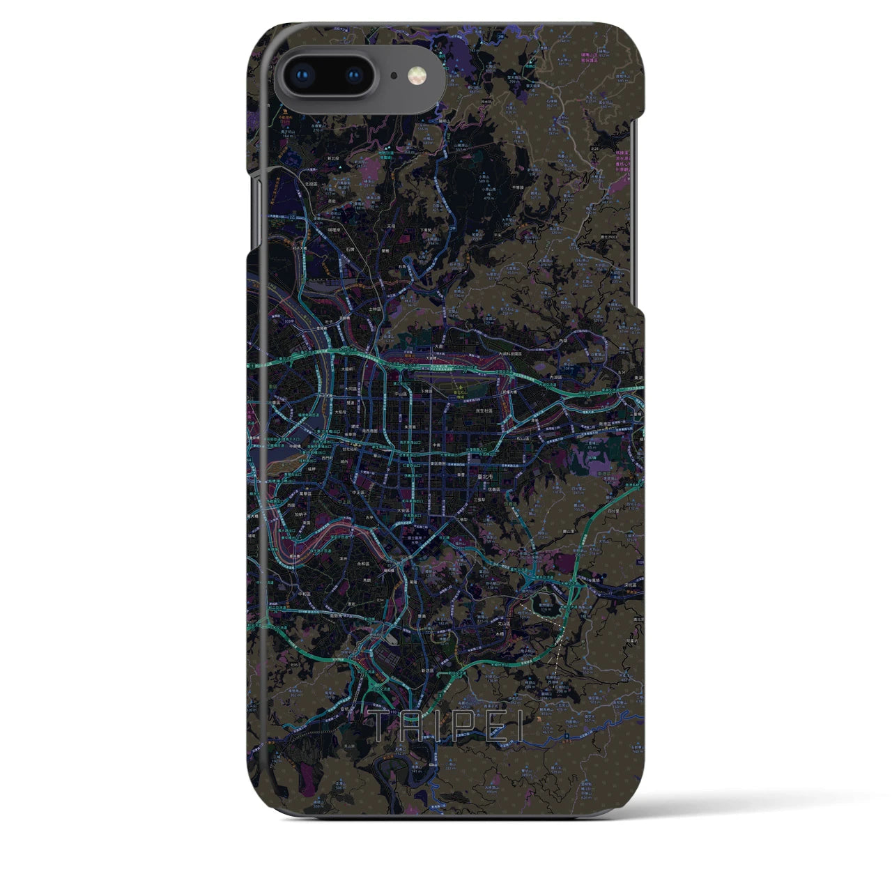 【台北(台湾)】地図柄iPhoneケース(バックカバータイプ)