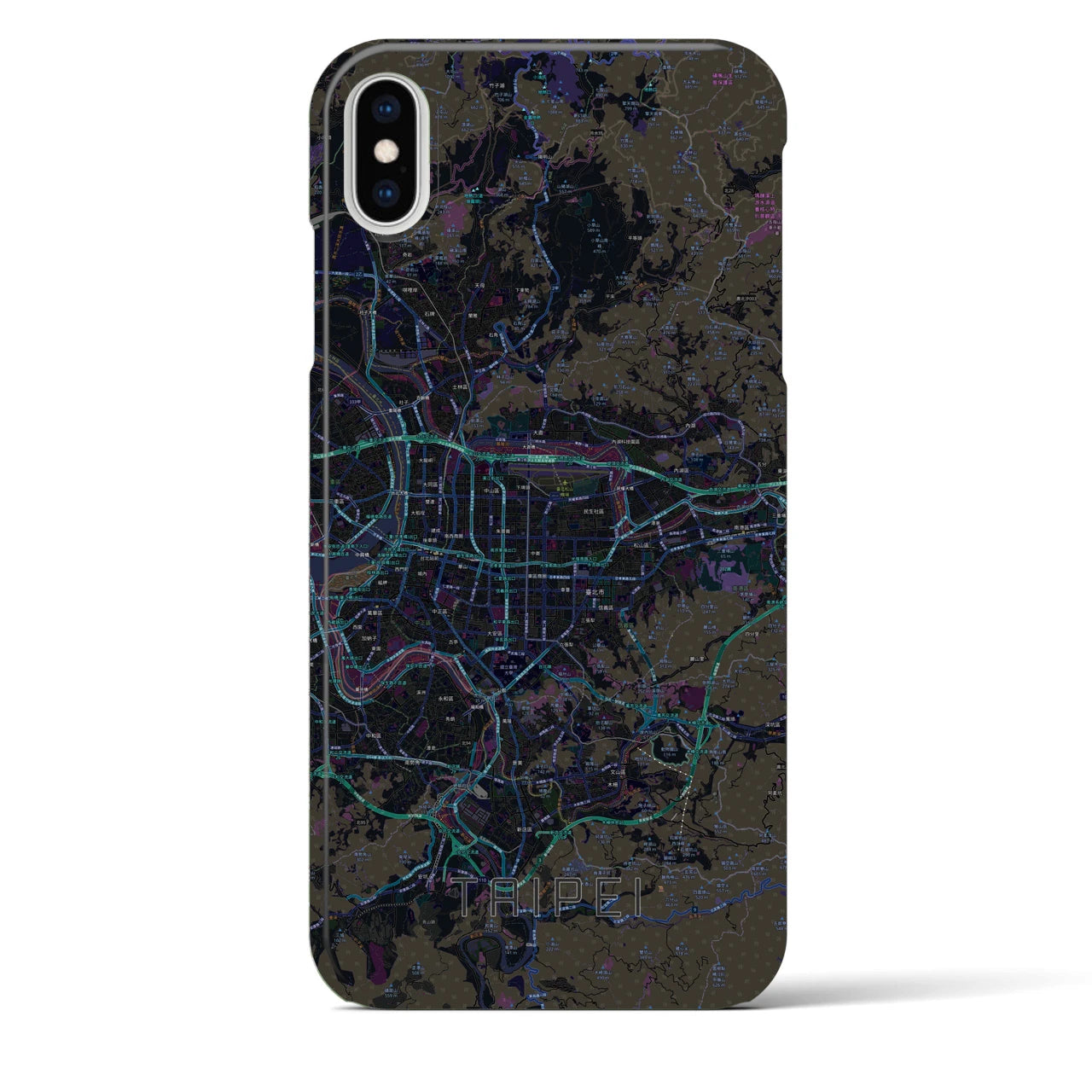 【台北(台湾)】地図柄iPhoneケース(バックカバータイプ)