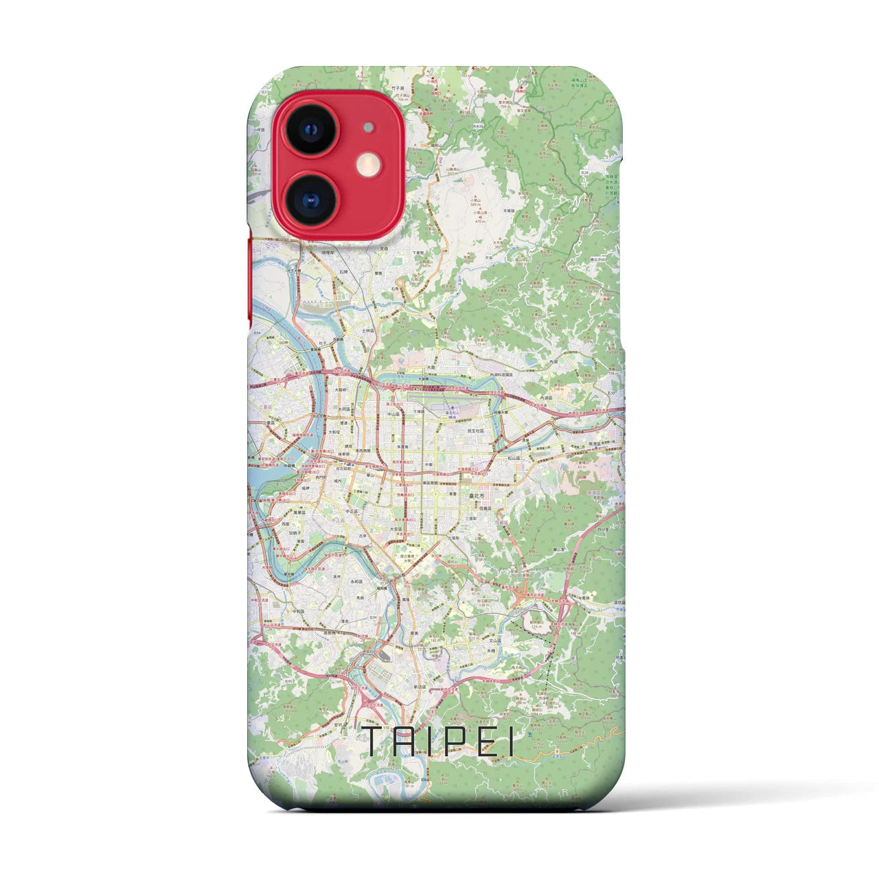 【台北(台湾)】地図柄iPhoneケース(バックカバータイプ)