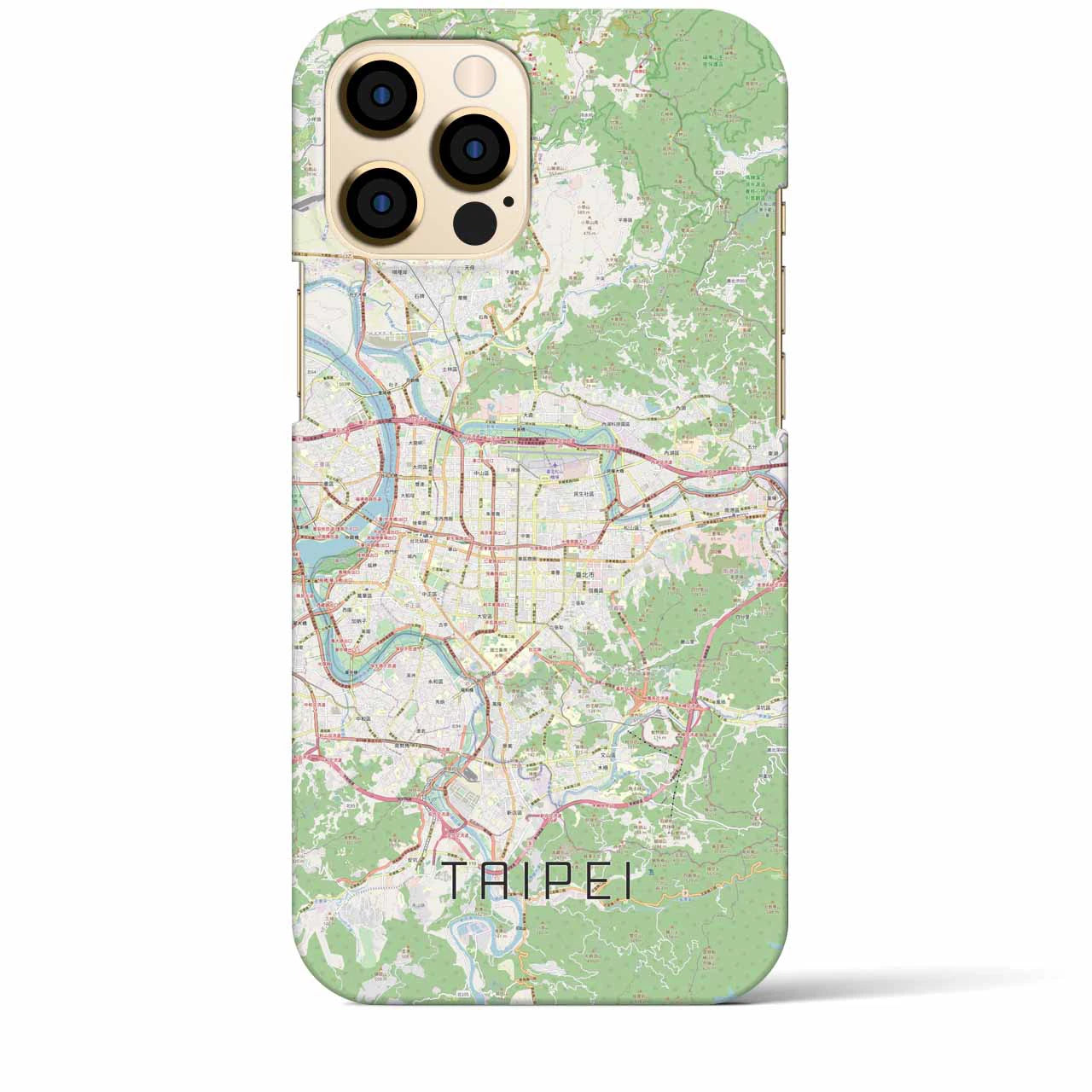 【台北(台湾)】地図柄iPhoneケース(バックカバータイプ)