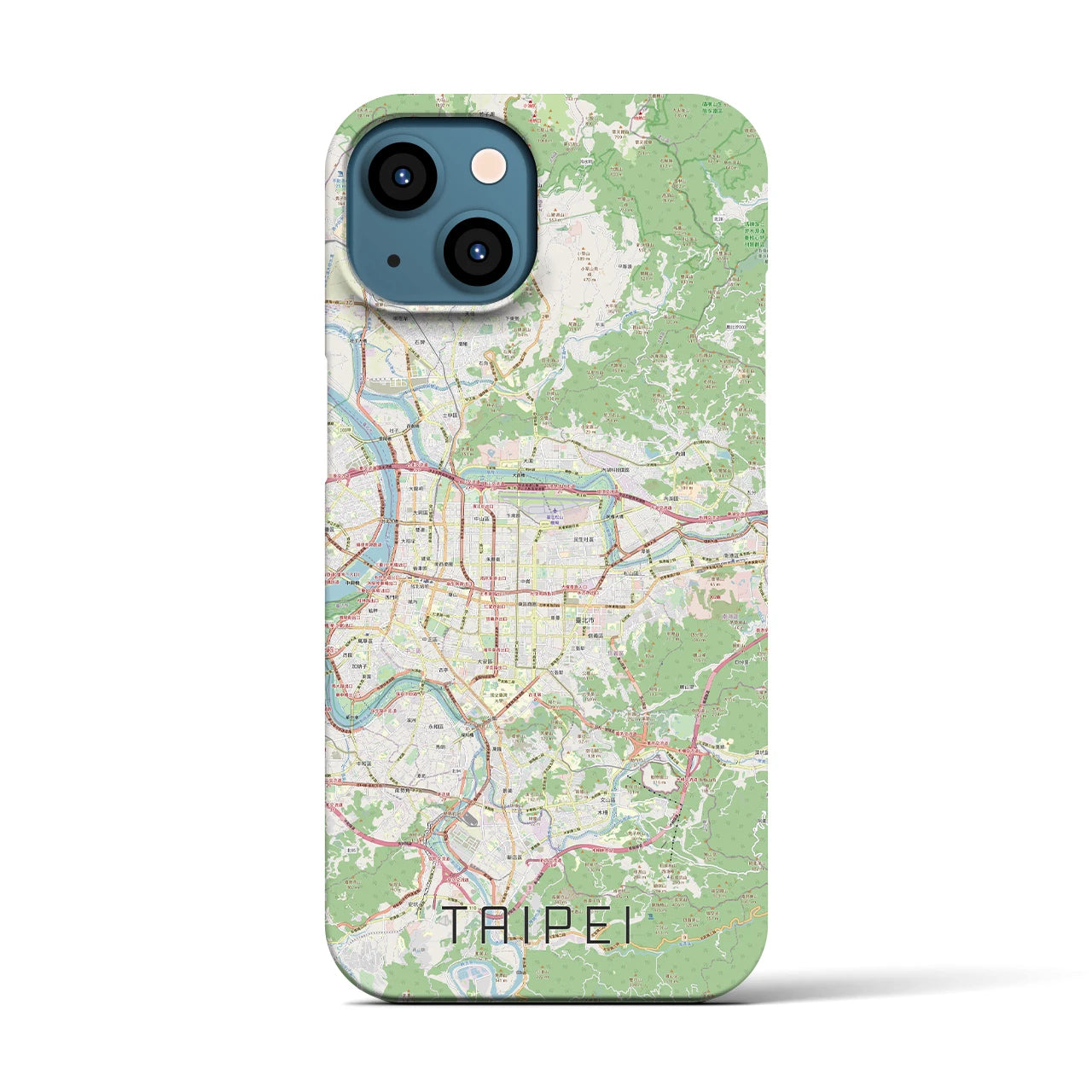 【台北(台湾)】地図柄iPhoneケース(バックカバータイプ)
