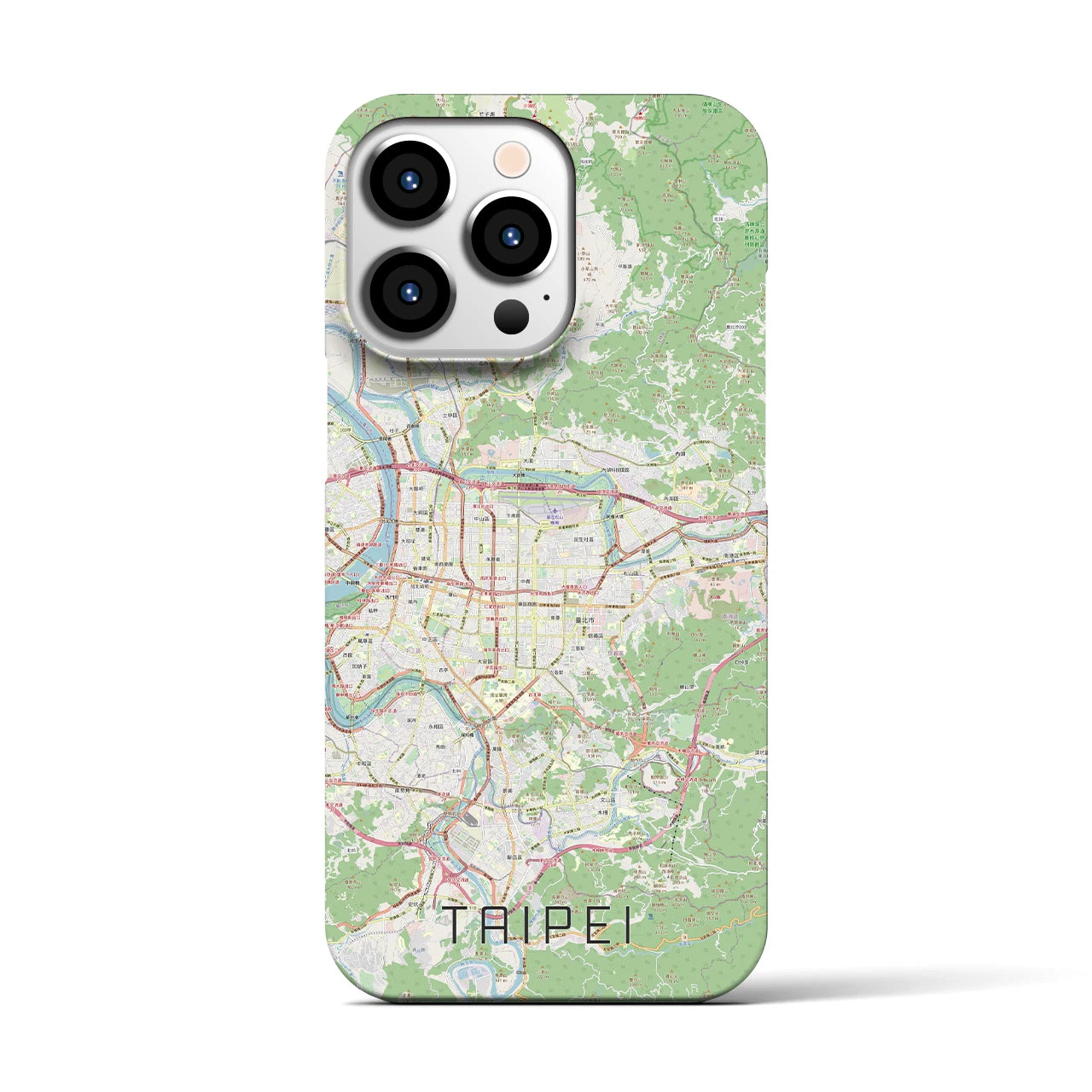 【台北(台湾)】地図柄iPhoneケース(バックカバータイプ)