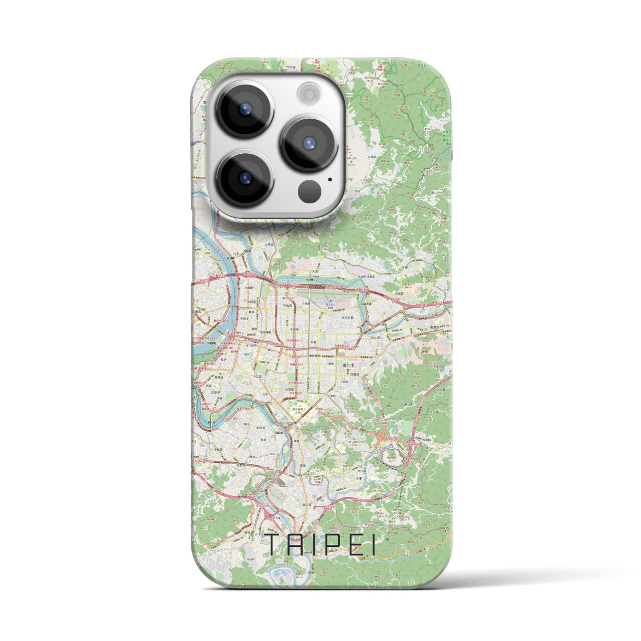 【台北(台湾)】地図柄iPhoneケース(バックカバータイプ)