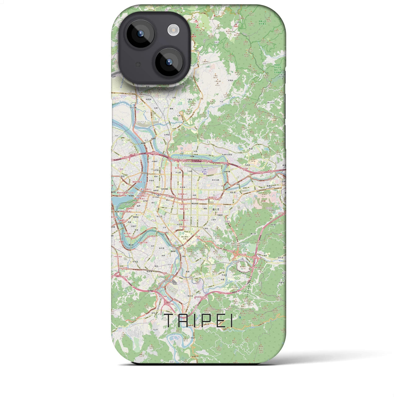 【台北(台湾)】地図柄iPhoneケース(バックカバータイプ)