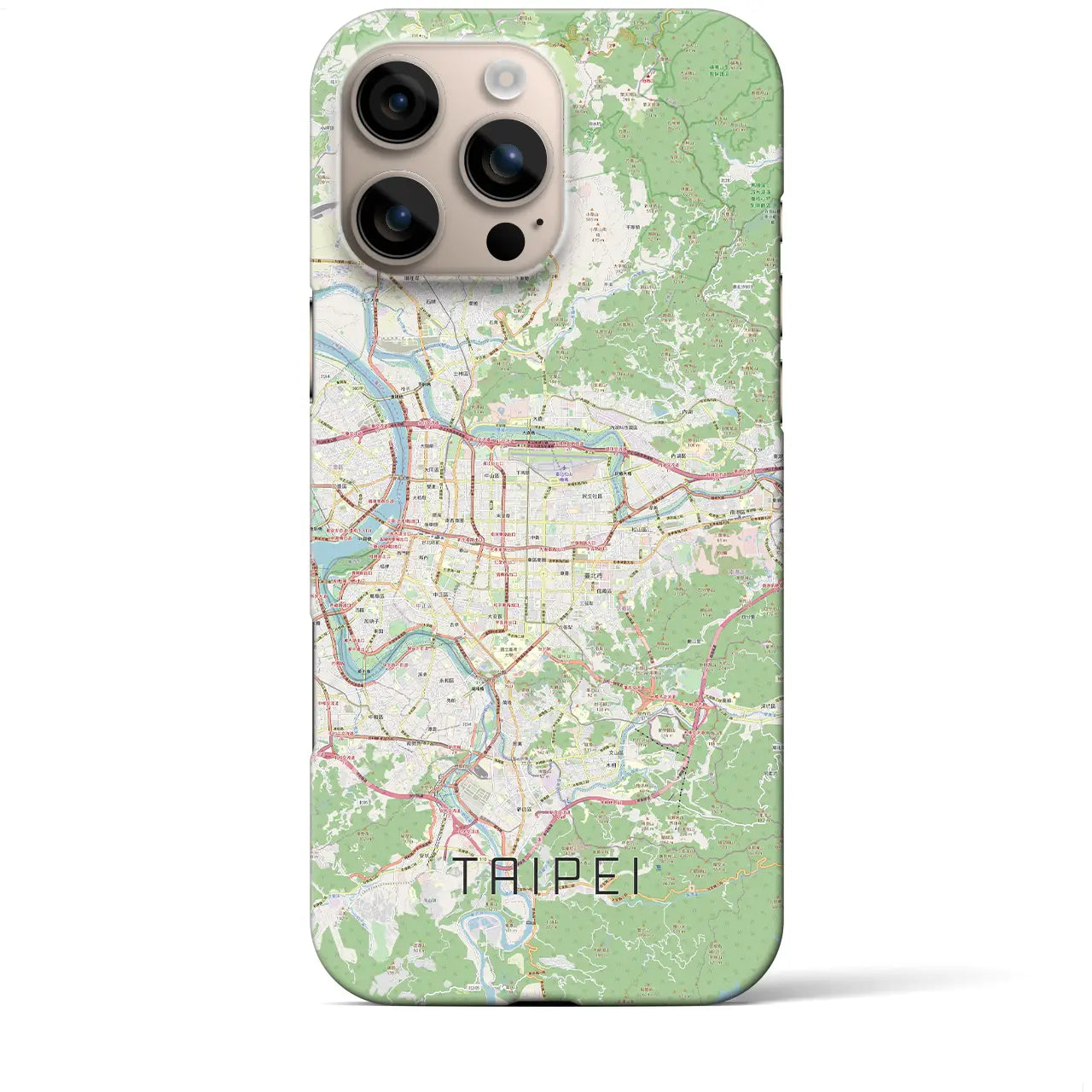【台北(台湾)】地図柄iPhoneケース(バックカバータイプ)