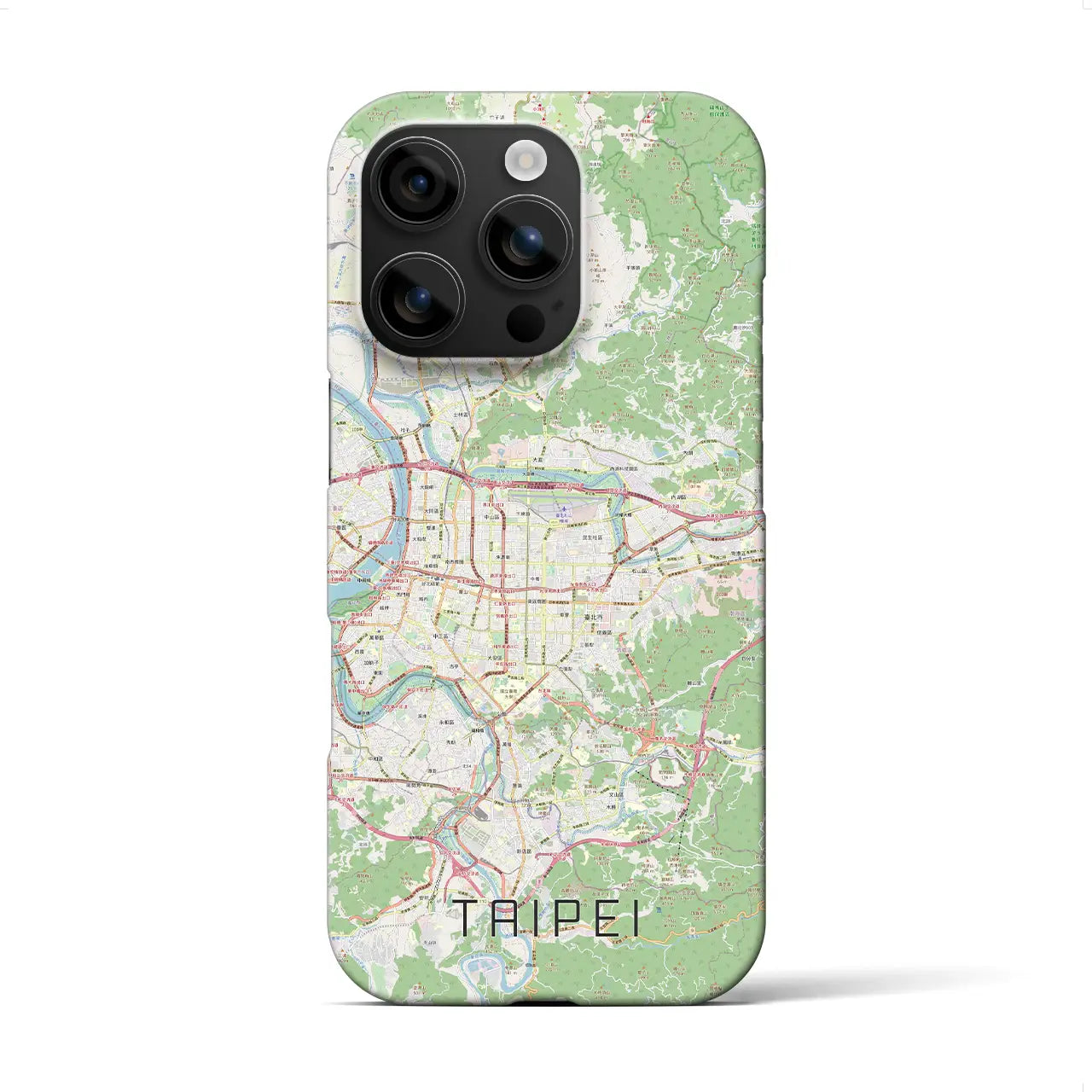 【台北(台湾)】地図柄iPhoneケース(バックカバータイプ)