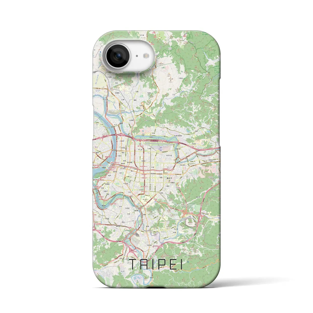 【台北(台湾)】地図柄iPhoneケース(バックカバータイプ)