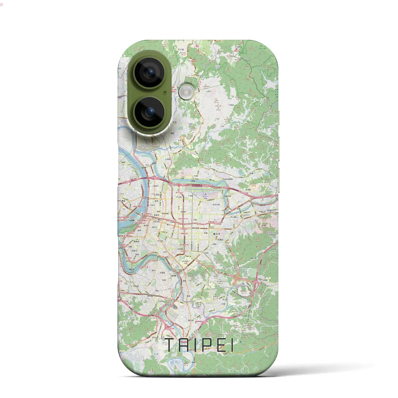 【台北(台湾)】地図柄iPhoneケース(バックカバータイプ)