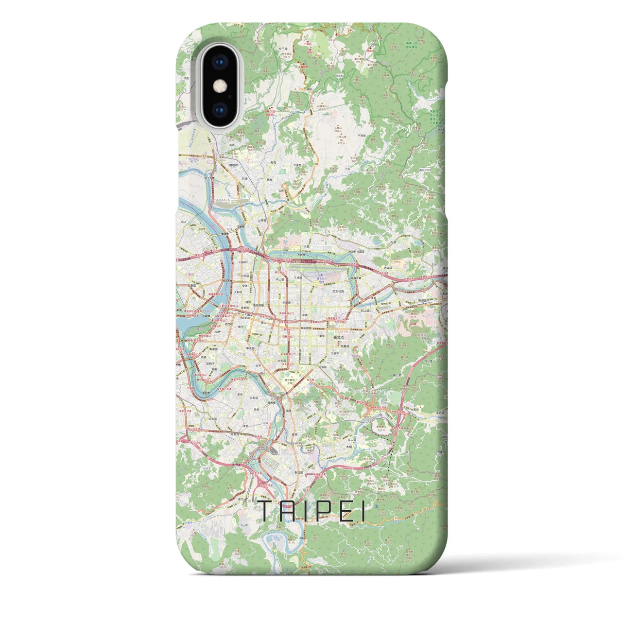 【台北(台湾)】地図柄iPhoneケース(バックカバータイプ)