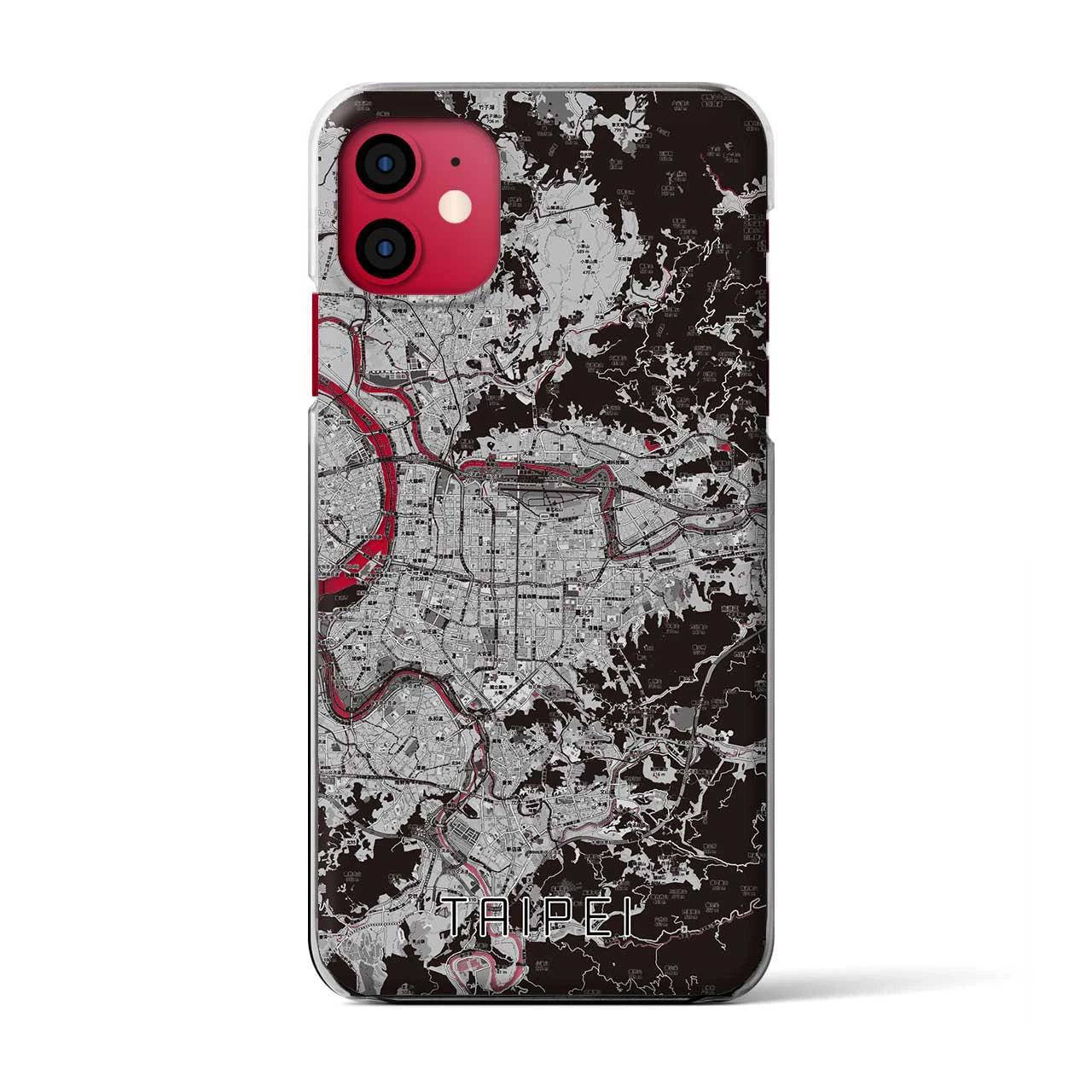 【台北(台湾)】地図柄iPhoneケース(クリアタイプ)