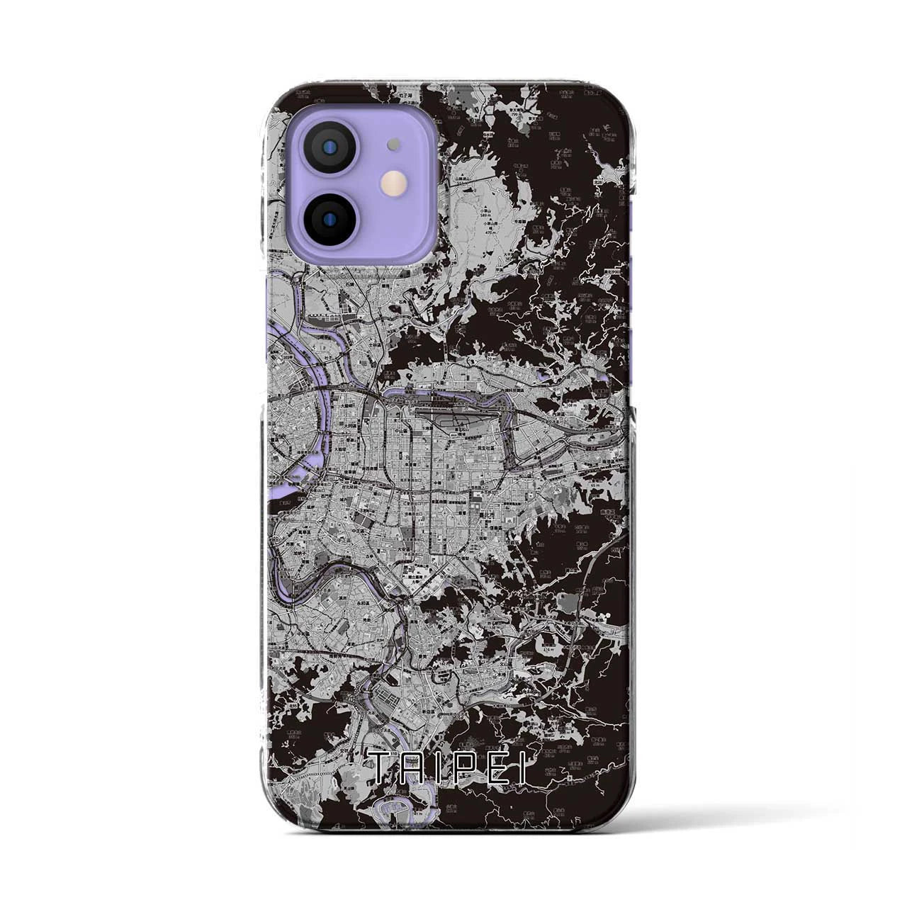 【台北(台湾)】地図柄iPhoneケース(クリアタイプ)