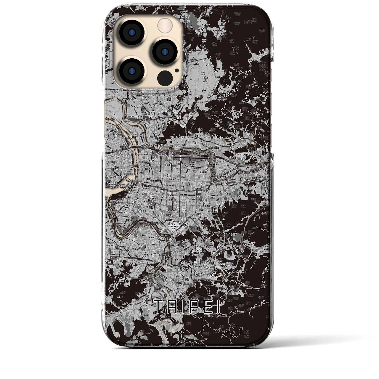 【台北(台湾)】地図柄iPhoneケース(クリアタイプ)