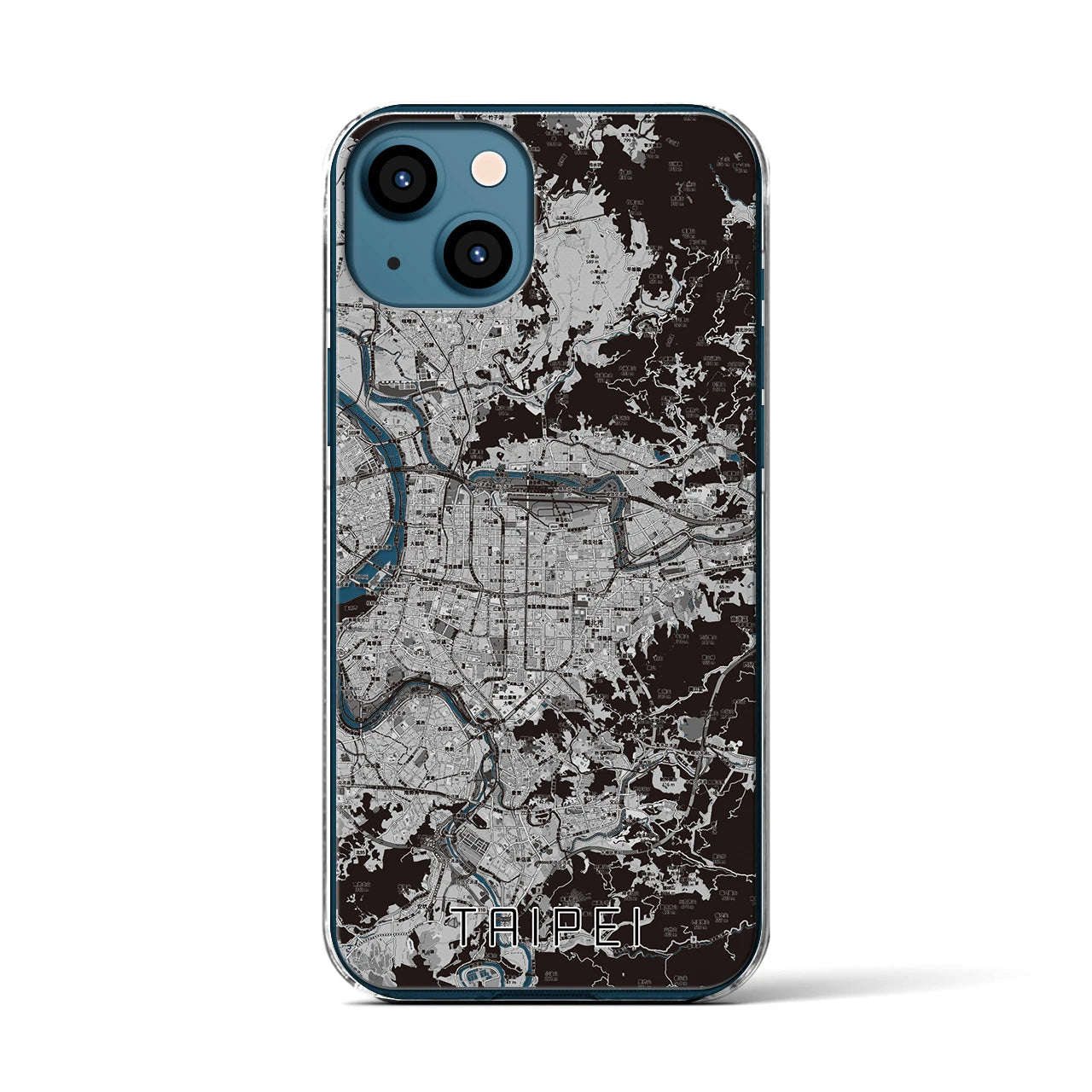 【台北(台湾)】地図柄iPhoneケース(クリアタイプ)