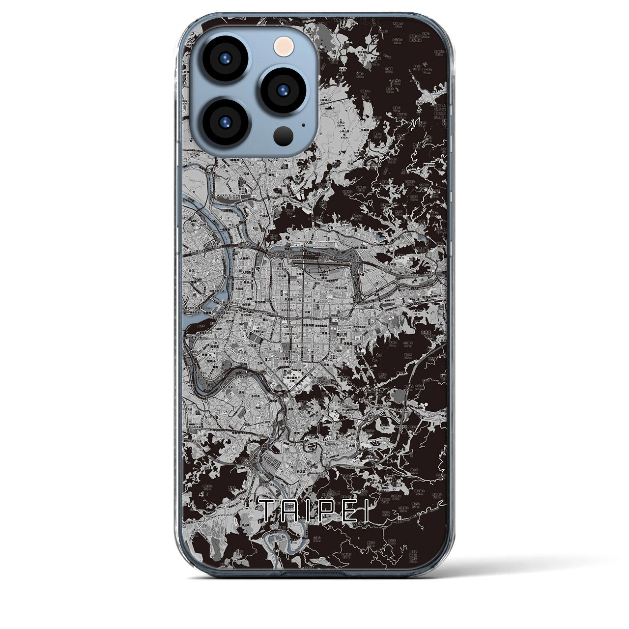 【台北(台湾)】地図柄iPhoneケース(クリアタイプ)