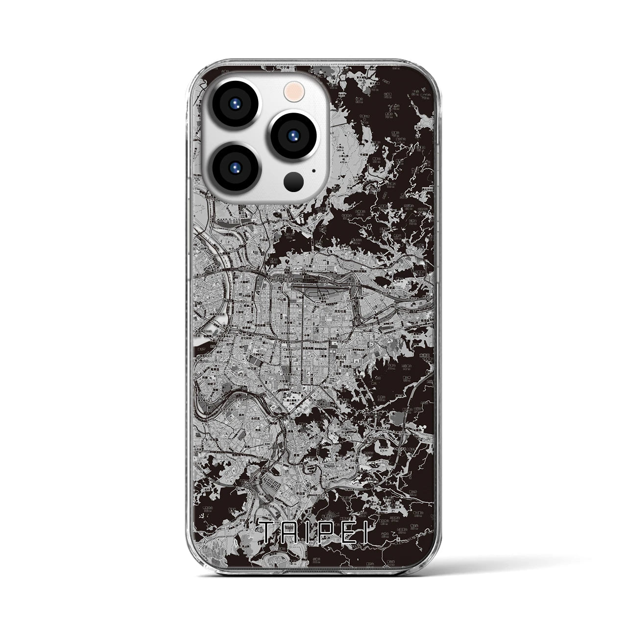 【台北(台湾)】地図柄iPhoneケース(クリアタイプ)
