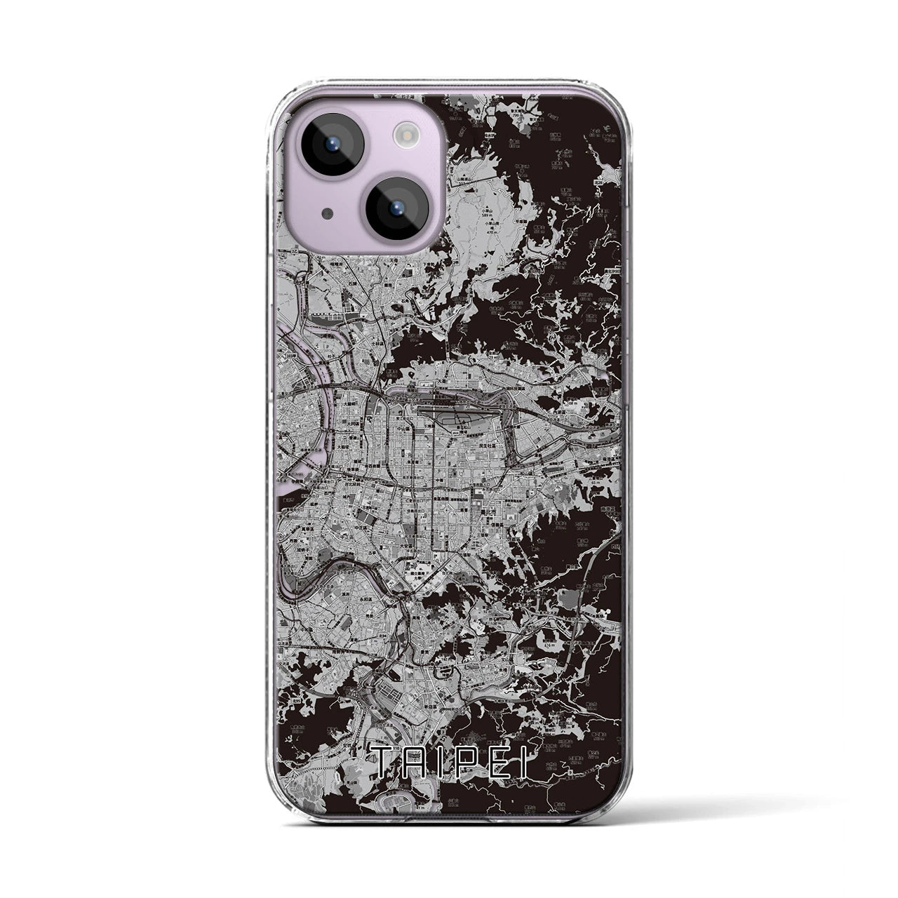 【台北(台湾)】地図柄iPhoneケース(クリアタイプ)