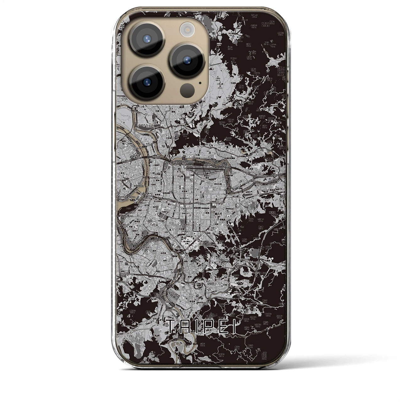 【台北(台湾)】地図柄iPhoneケース(クリアタイプ)