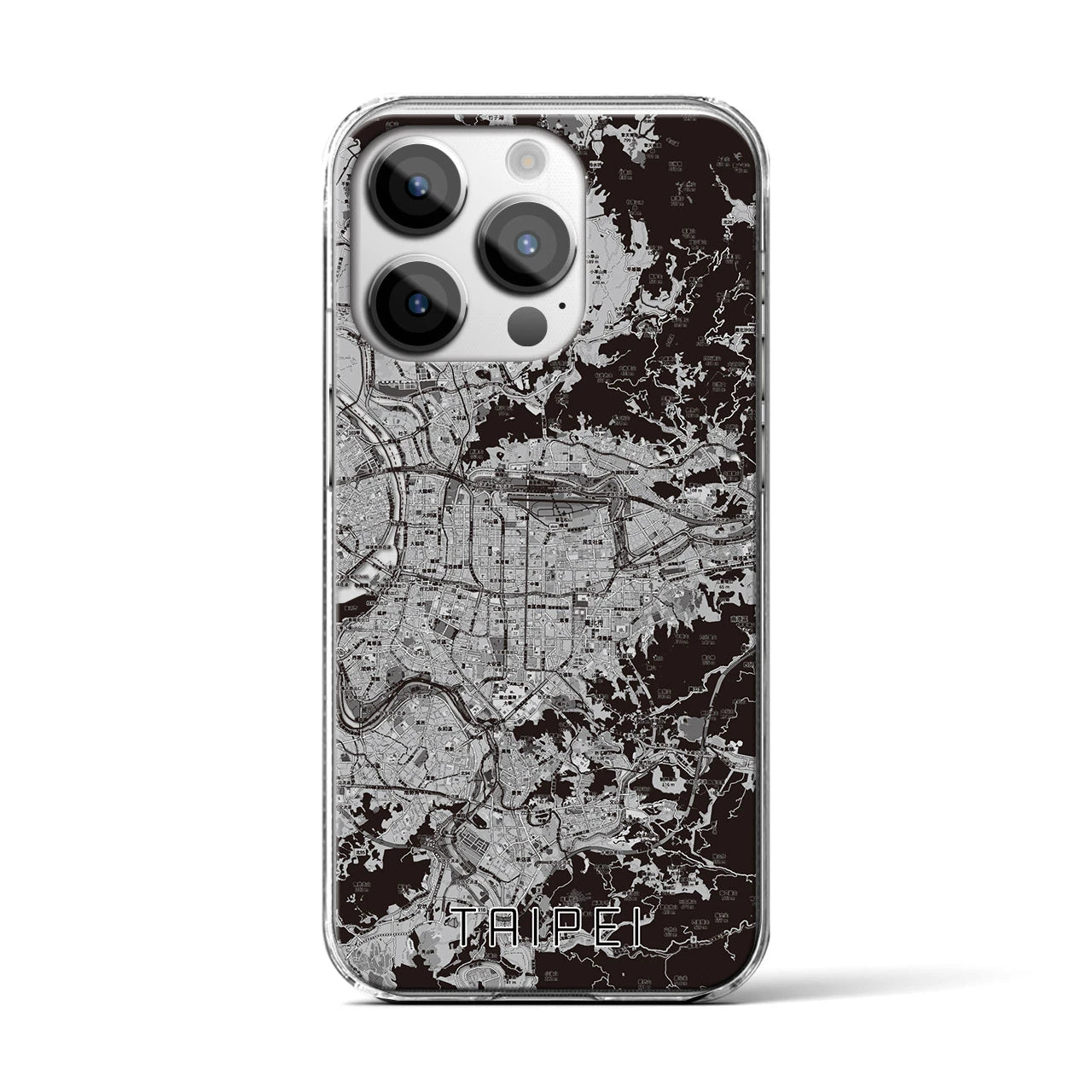 【台北(台湾)】地図柄iPhoneケース(クリアタイプ)