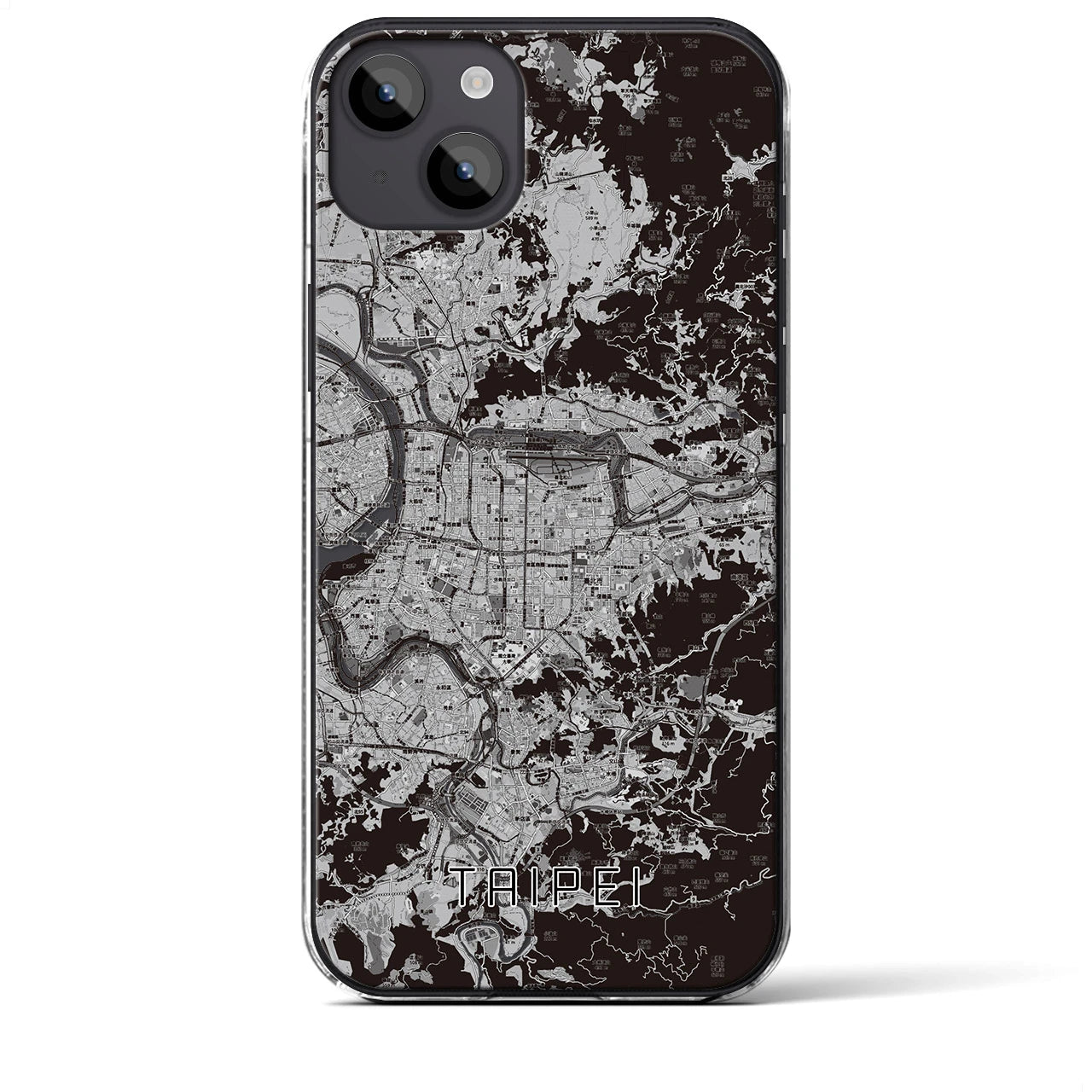 【台北(台湾)】地図柄iPhoneケース(クリアタイプ)