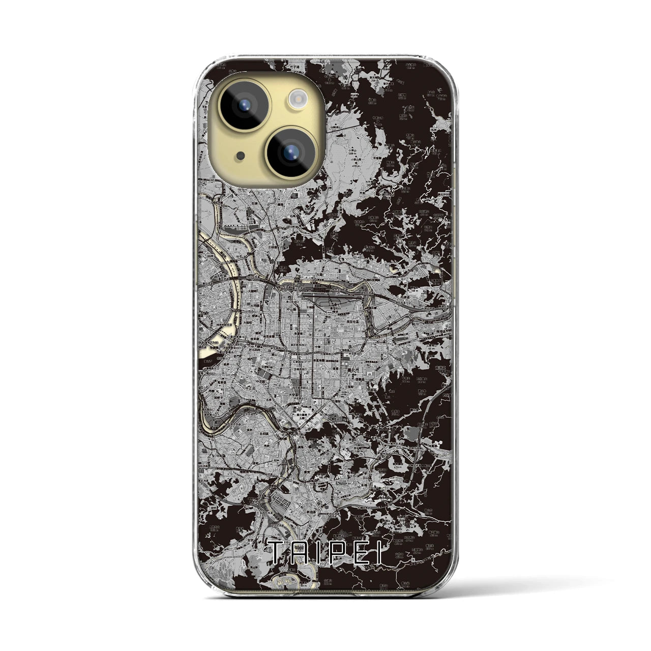 【台北(台湾)】地図柄iPhoneケース(クリアタイプ)