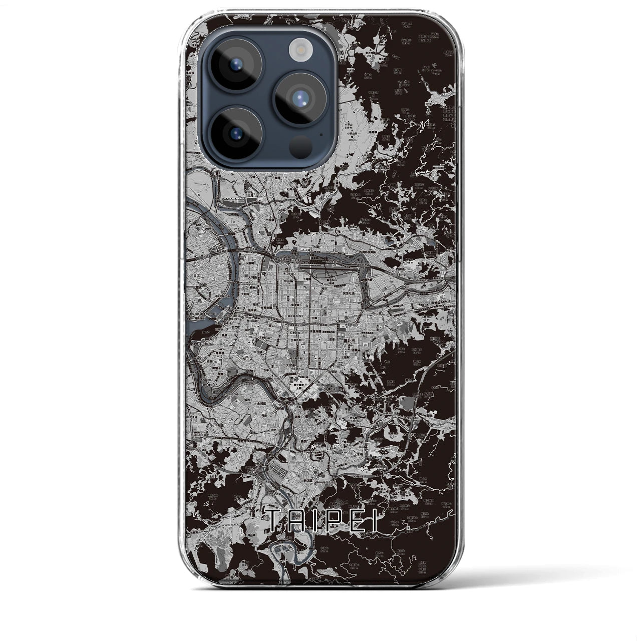 【台北(台湾)】地図柄iPhoneケース(クリアタイプ)