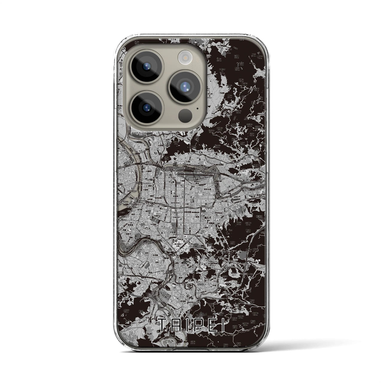 【台北(台湾)】地図柄iPhoneケース(クリアタイプ)