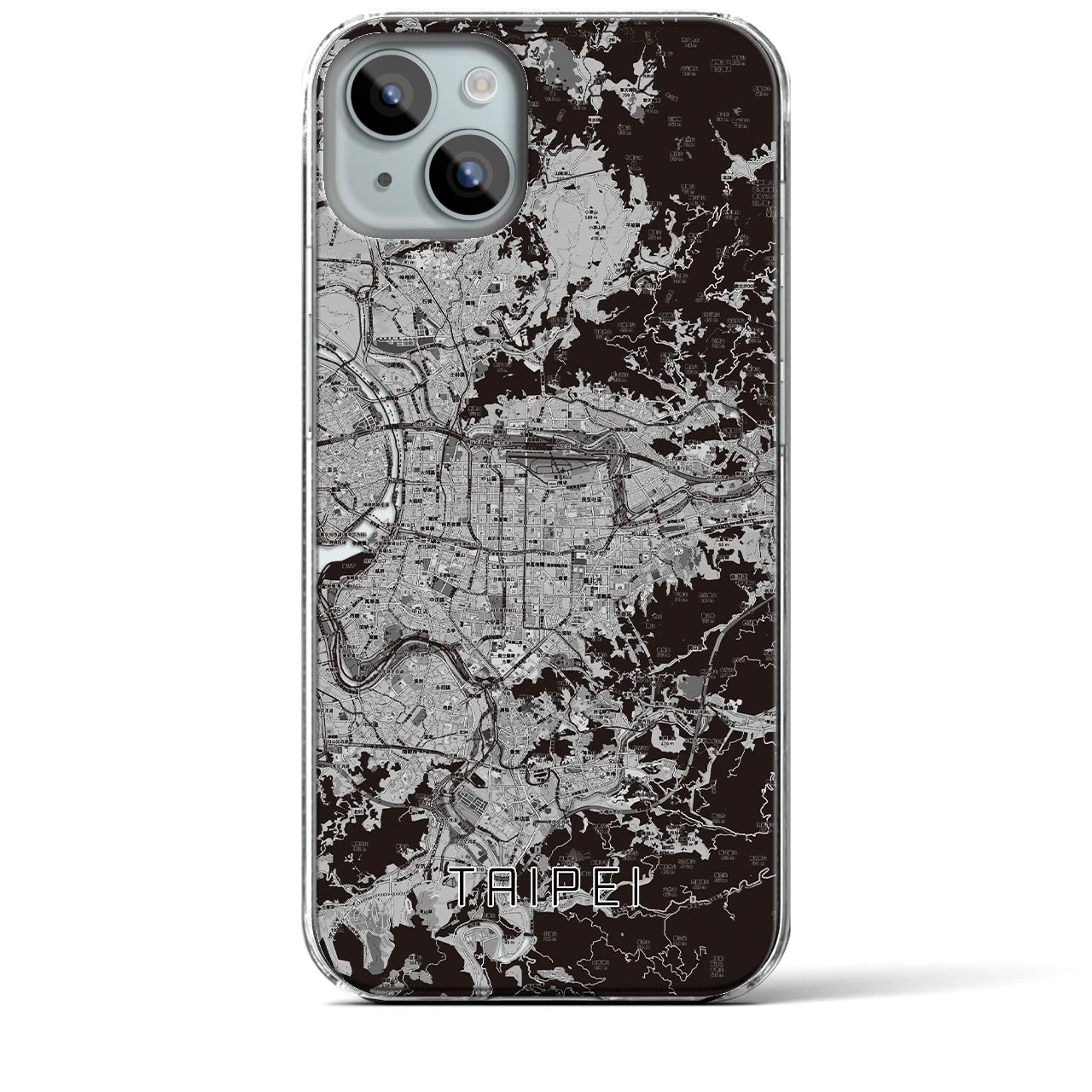 【台北(台湾)】地図柄iPhoneケース(クリアタイプ)