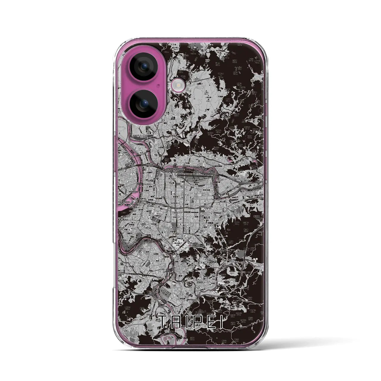 【台北(台湾)】地図柄iPhoneケース(クリアタイプ)