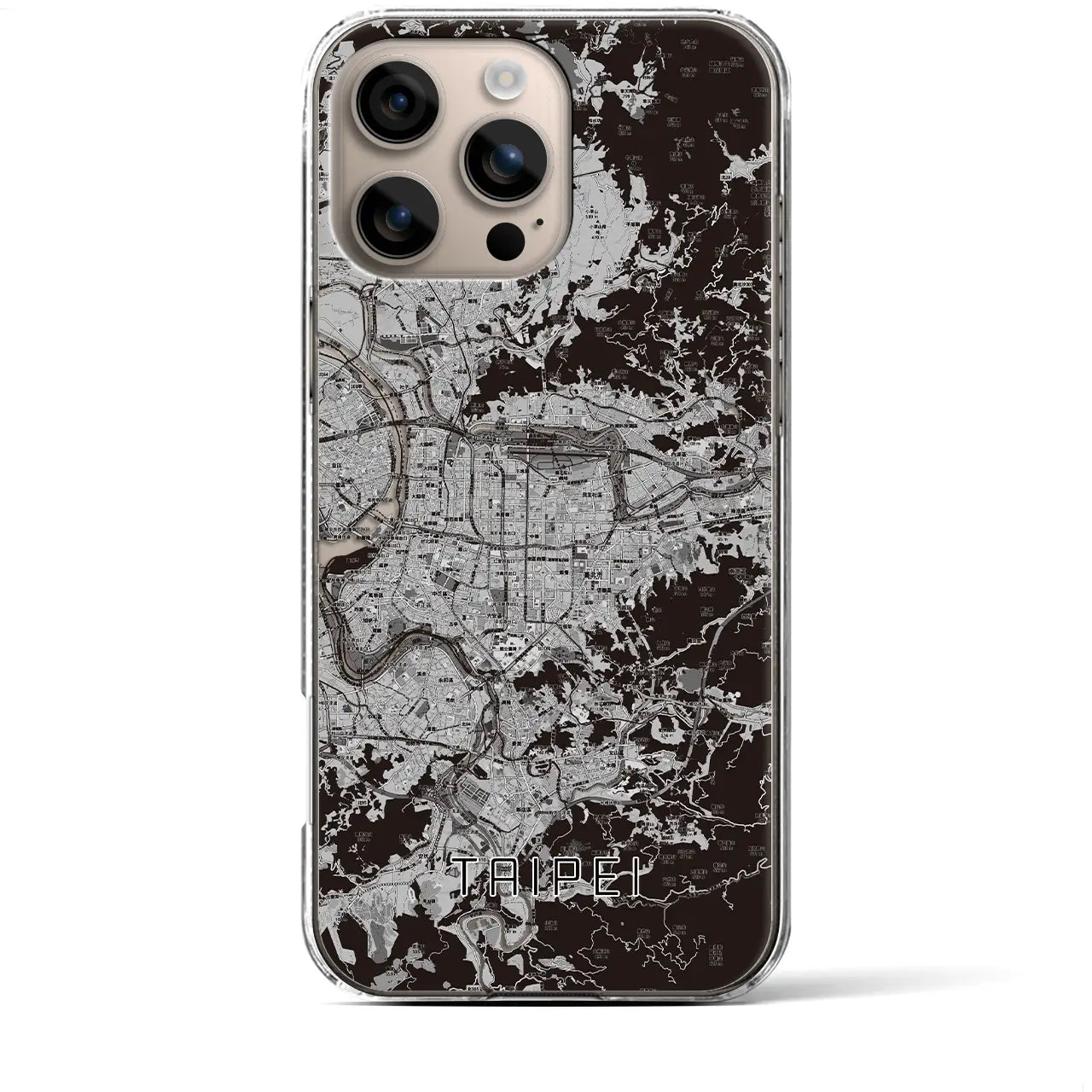 【台北(台湾)】地図柄iPhoneケース(クリアタイプ)