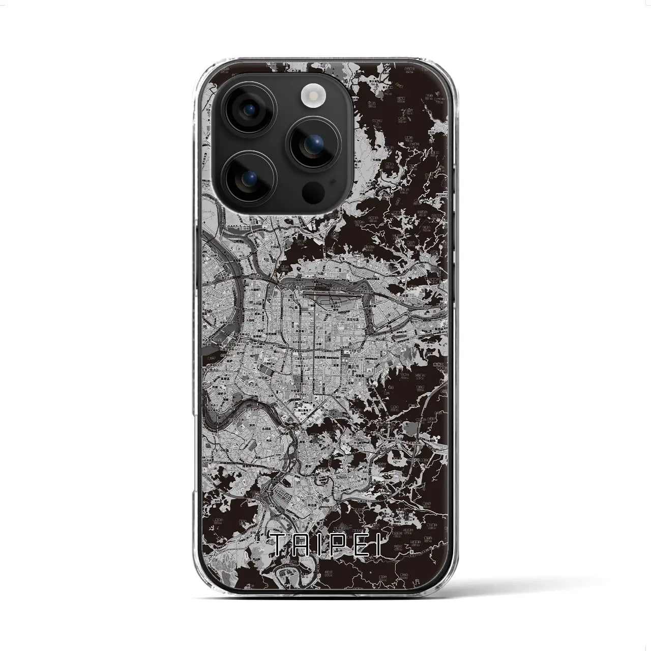 【台北(台湾)】地図柄iPhoneケース(クリアタイプ)