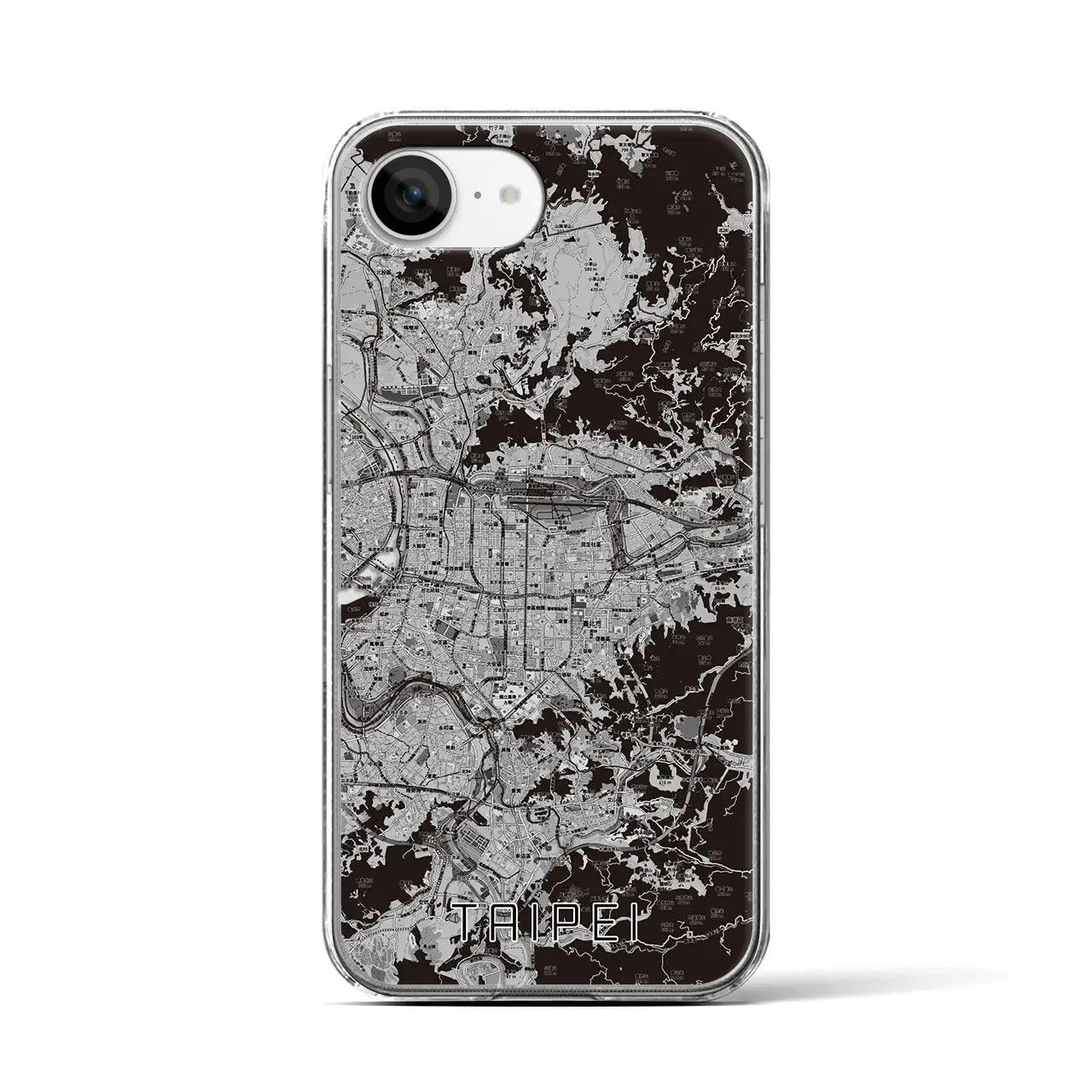 【台北(台湾)】地図柄iPhoneケース(クリアタイプ)