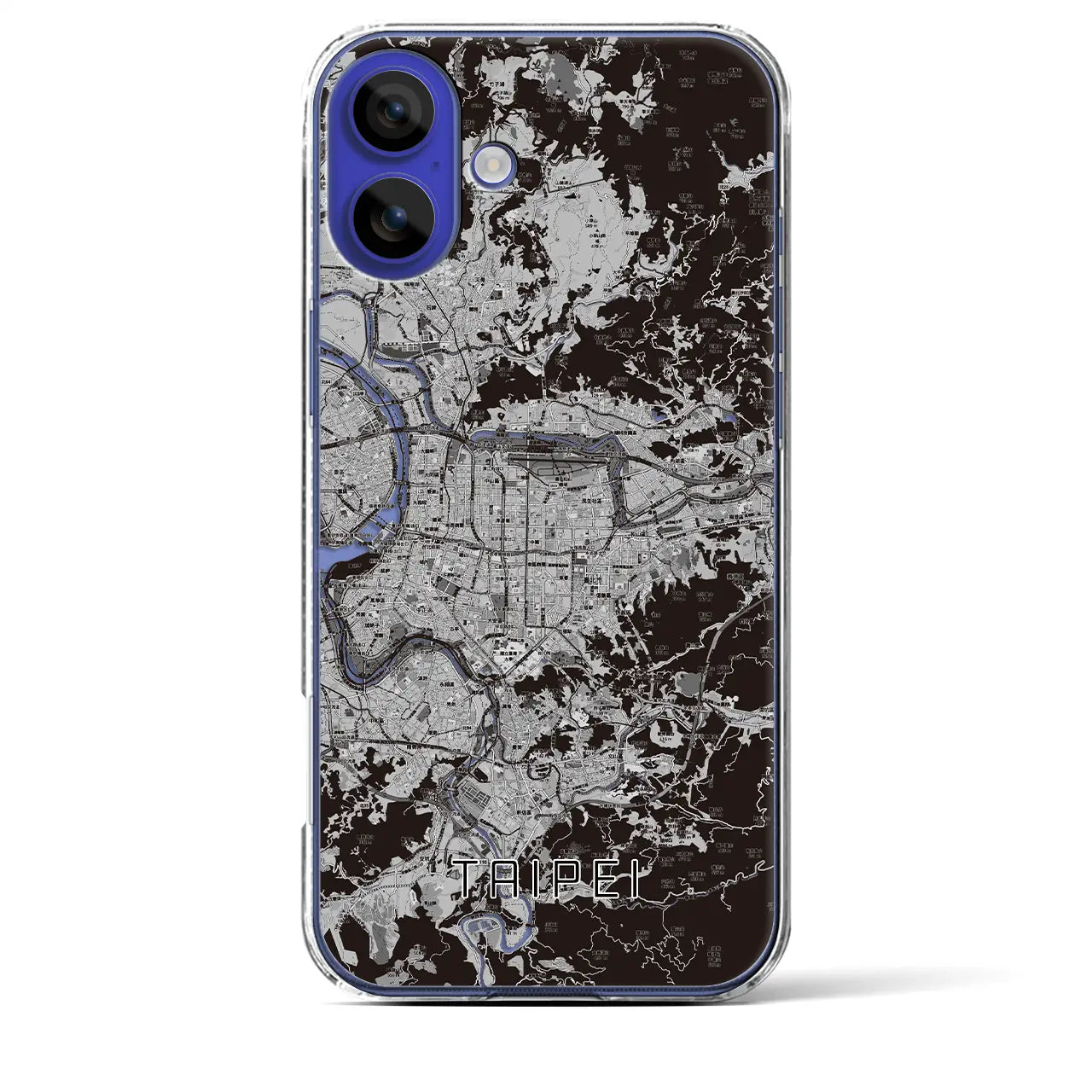 【台北(台湾)】地図柄iPhoneケース(クリアタイプ)