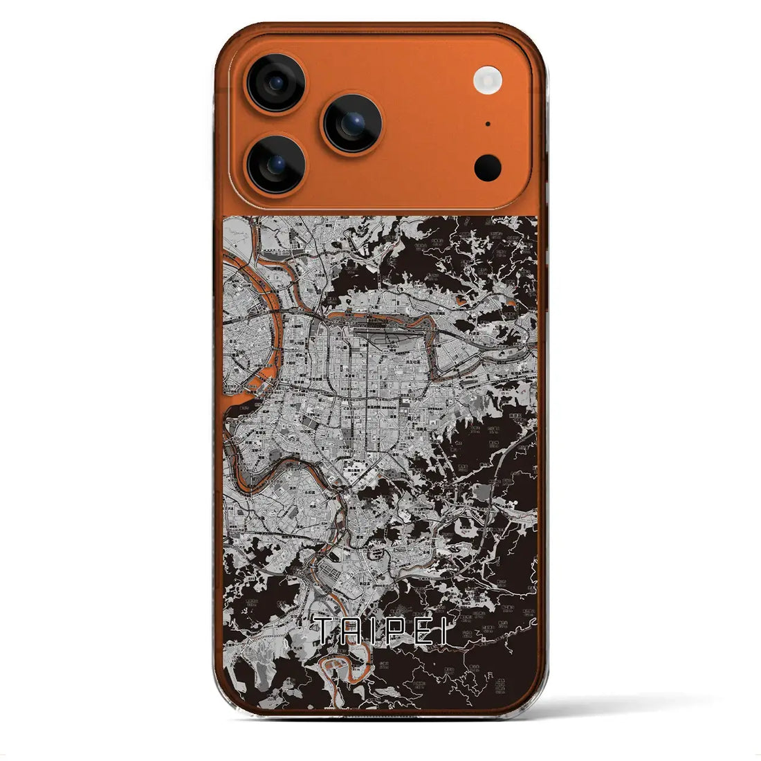 【台北(台湾)】地図柄iPhoneケース(クリアタイプ)