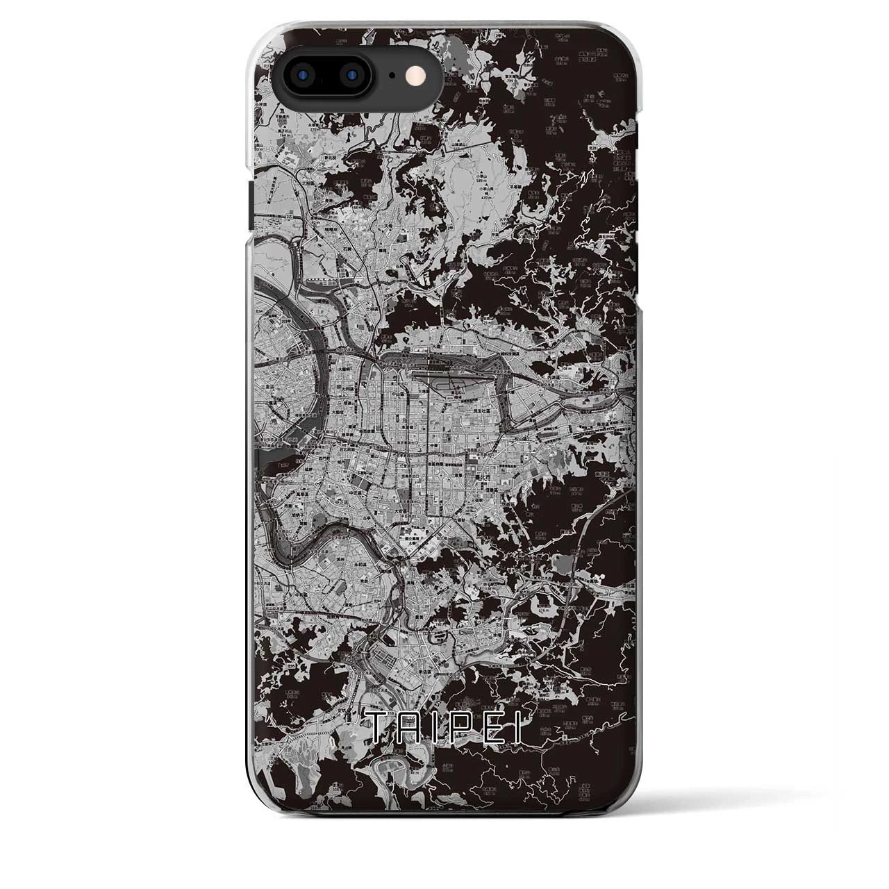 【台北(台湾)】地図柄iPhoneケース(クリアタイプ)