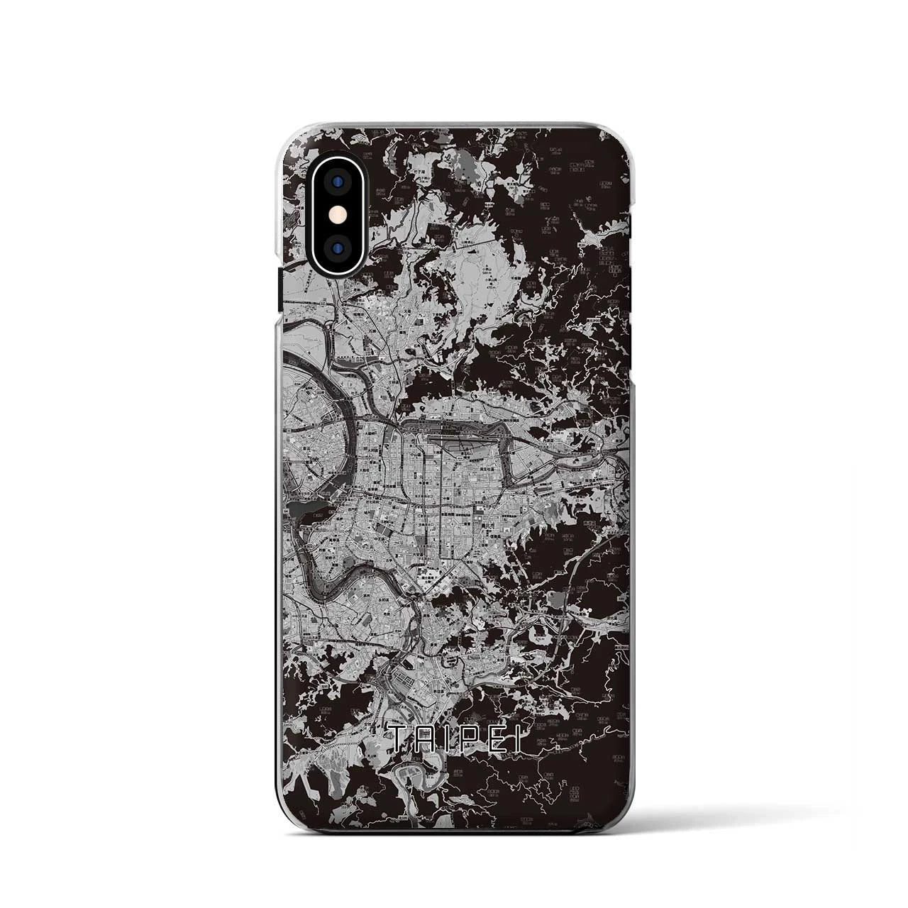 【台北(台湾)】地図柄iPhoneケース(クリアタイプ)
