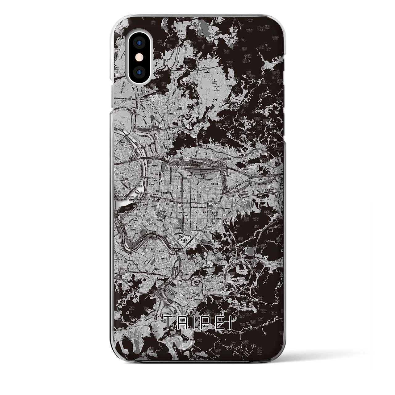 【台北(台湾)】地図柄iPhoneケース(クリアタイプ)