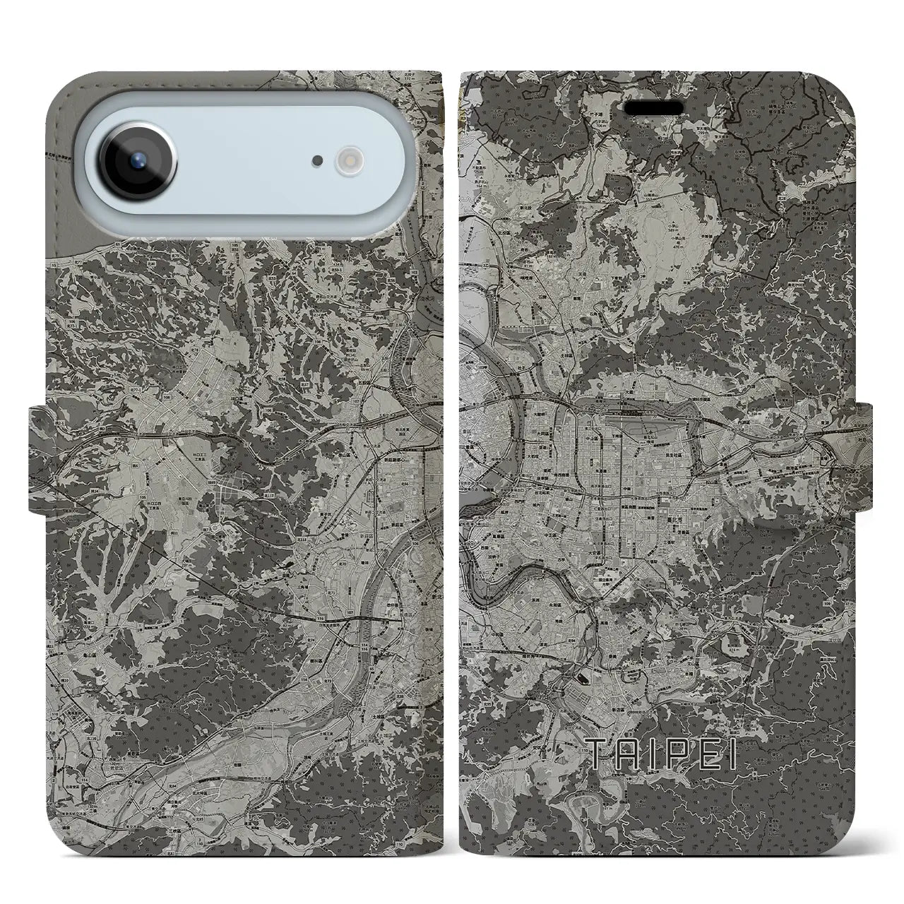 【台北(台湾)】地図柄iPhoneケース(手帳タイプ)
