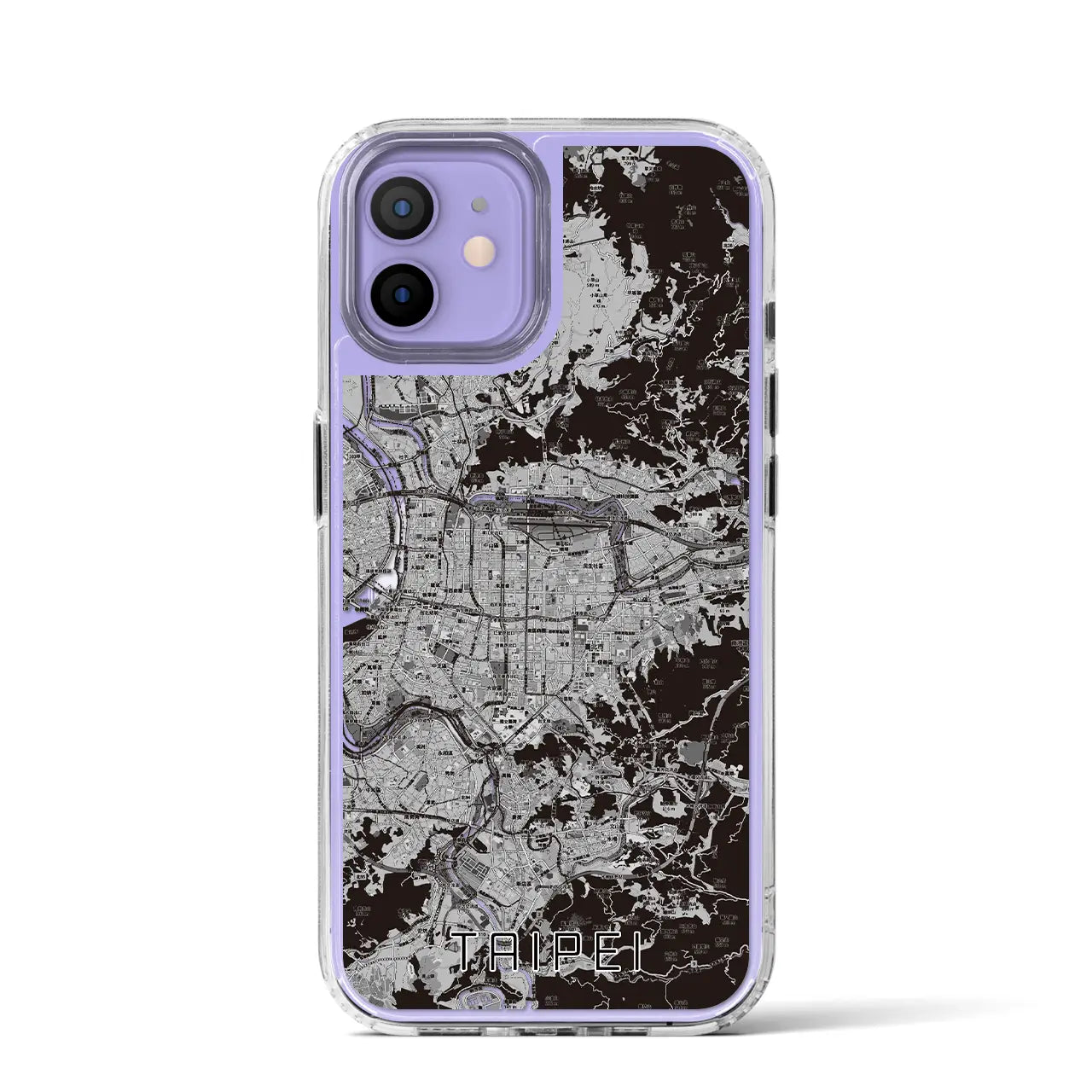 【台北(台湾)】地図柄iPhoneケース(MagSafeタイプ)