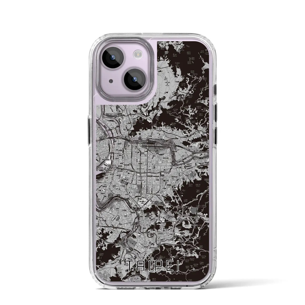 【台北(台湾)】地図柄iPhoneケース(MagSafeタイプ)