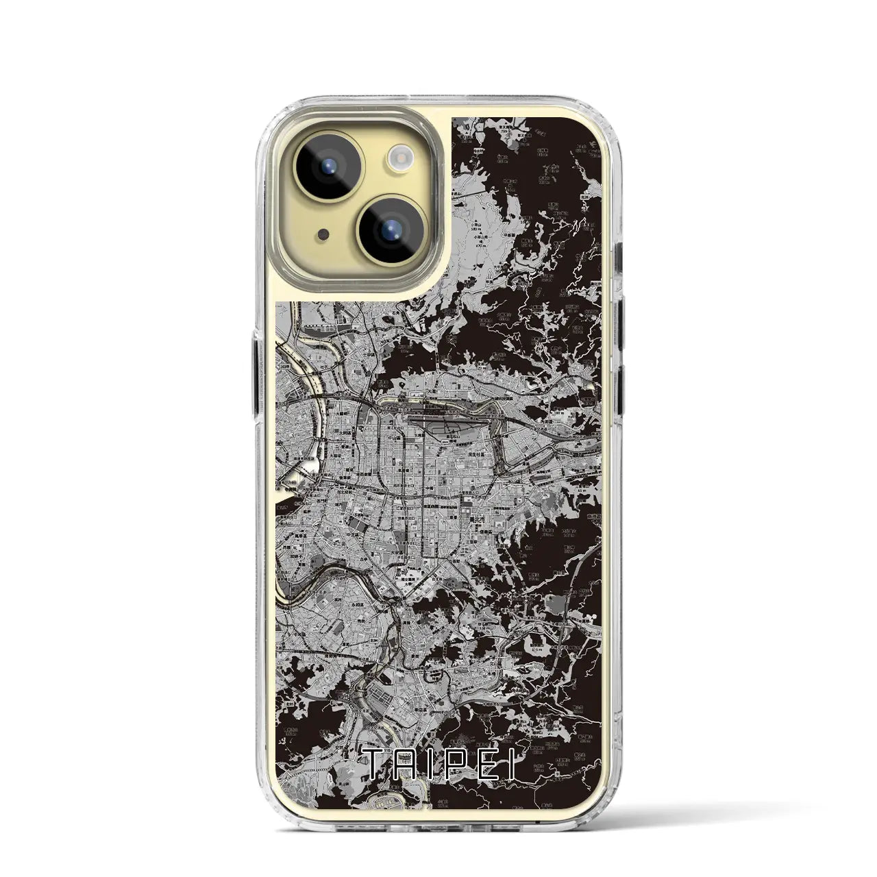 【台北(台湾)】地図柄iPhoneケース(MagSafeタイプ)