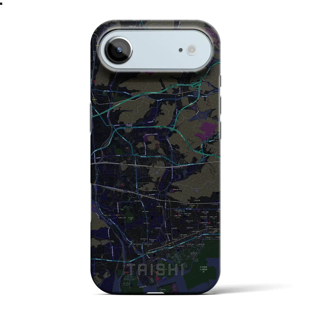 【太子(兵庫県)】地図柄iPhoneケース(バックカバータイプ)