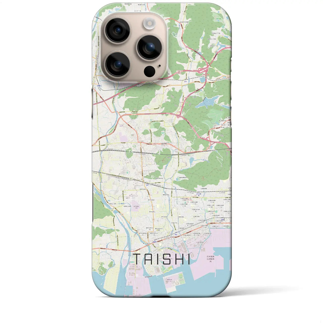 【太子(兵庫県)】地図柄iPhoneケース(バックカバータイプ)