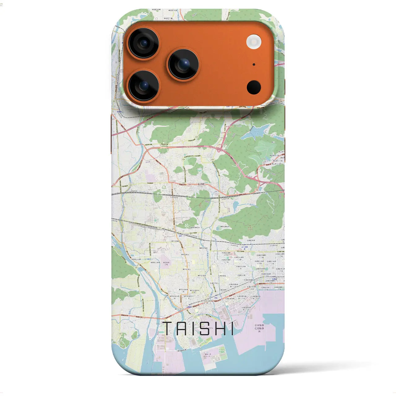 【太子(兵庫県)】地図柄iPhoneケース(バックカバータイプ)