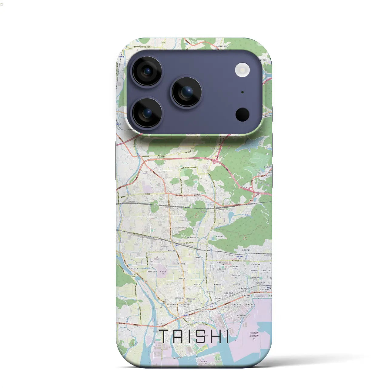 【太子(兵庫県)】地図柄iPhoneケース(バックカバータイプ)