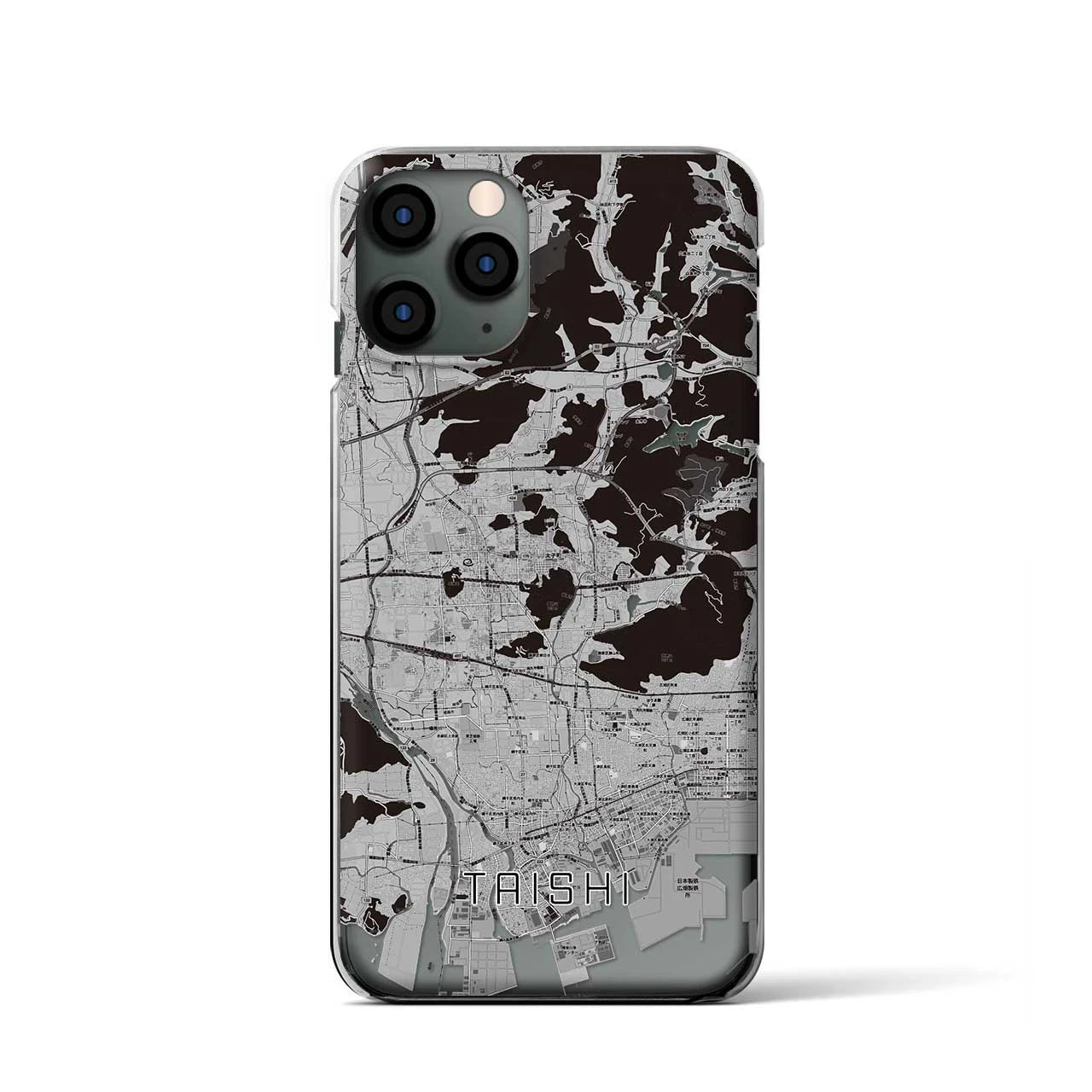 【太子(兵庫県)】地図柄iPhoneケース(クリアタイプ)