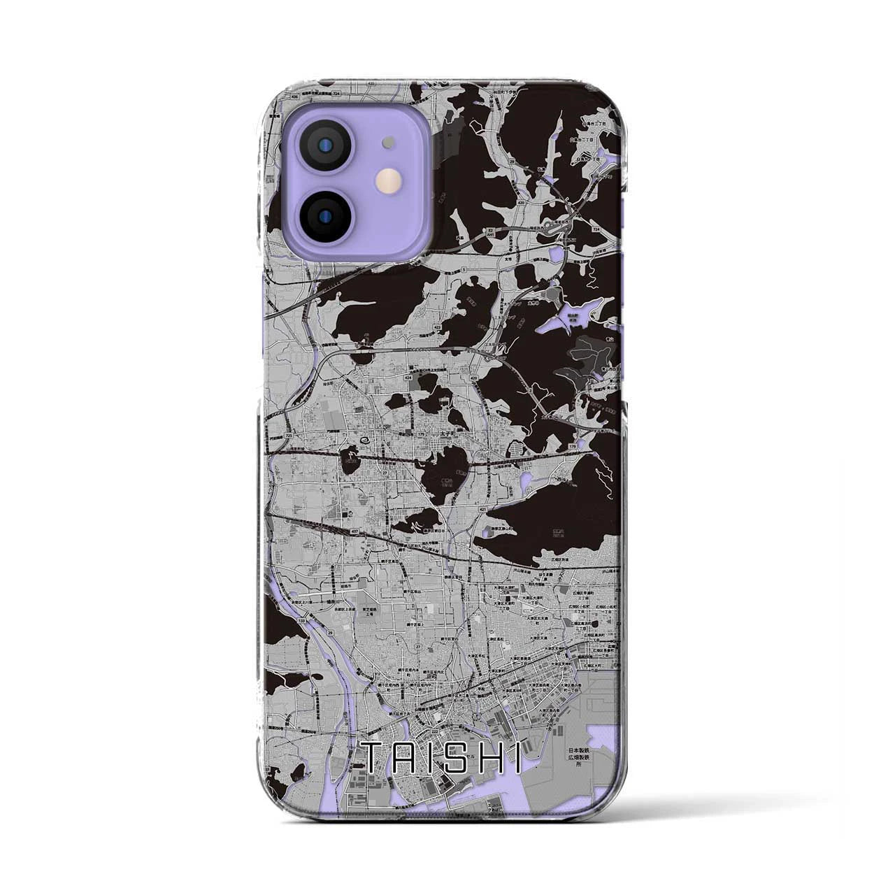 【太子(兵庫県)】地図柄iPhoneケース(クリアタイプ)